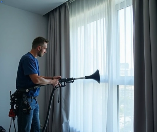 Professional drapes cleaning process tools Matty Curtain Cleaning eltham-vic