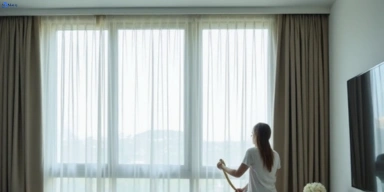 Delicate sheer drape cleaning eltham-vic Matty Curtain Cleaning