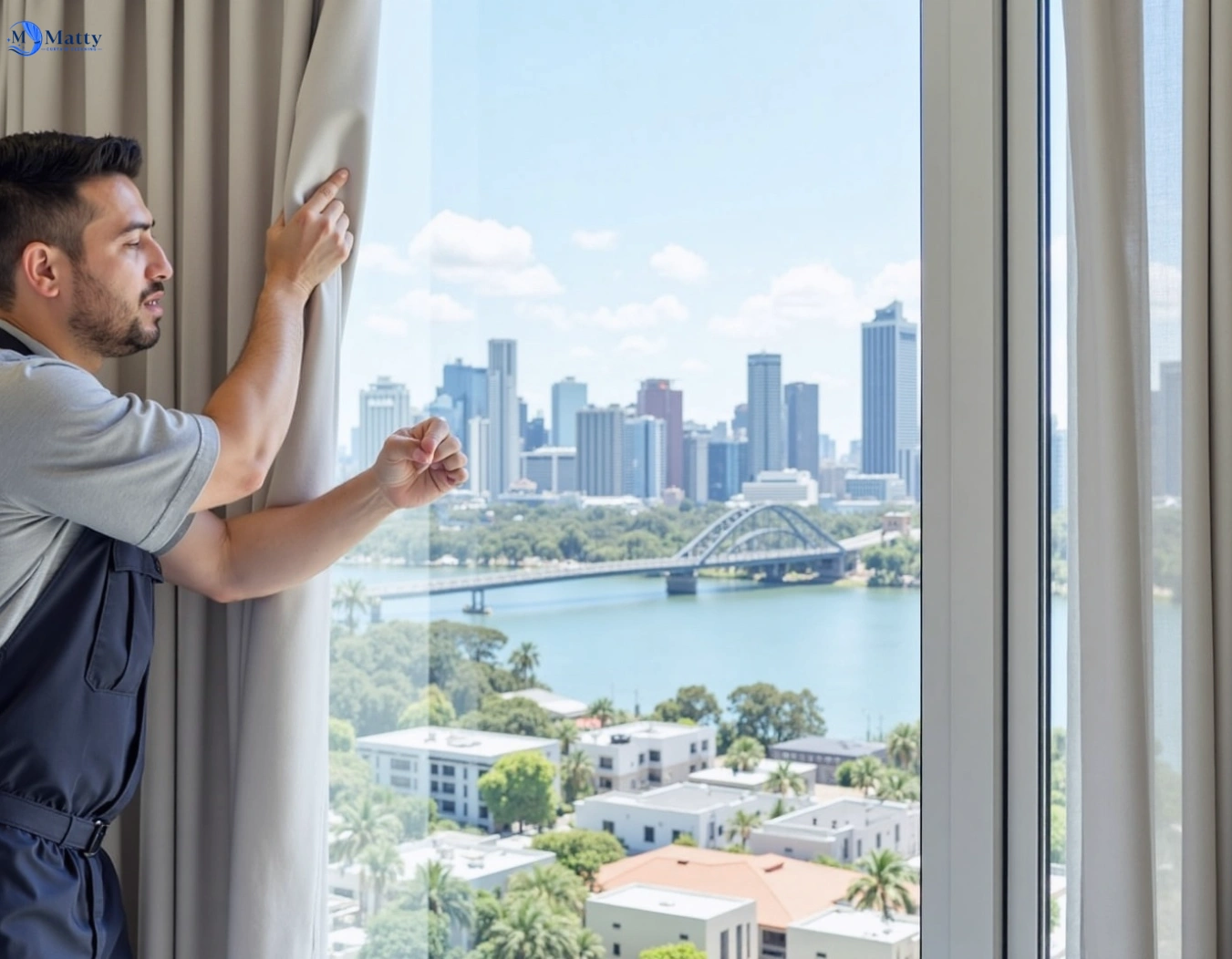 Professional curtain steam cleaning service eltham-vic QLD by Matty Curtain Cleaning
